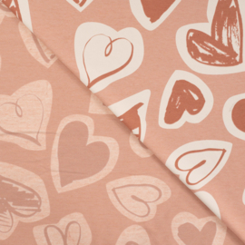 Qjutie French Terry Hearts