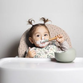 Aqua protect stof bedrukt bloemen licht roze