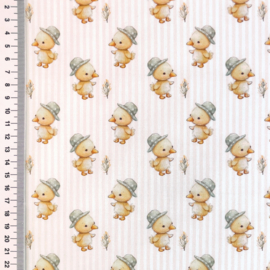 Poplin digitale print Dreamy Little Ones - Design E