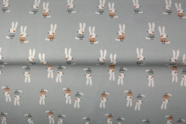 Poplin print Bunny buddies