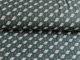 Snoozy fabrics tricot digitaal bedrukt fijn takje