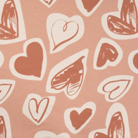 Qjutie French Terry Hearts
