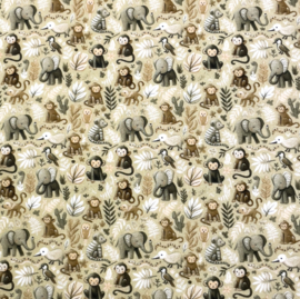 Tricot print Mini animals