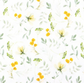 Snoozy fabrics Tricot digital printed Wilde bloem