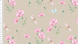 Tricot Aquarel poppy