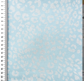 Leopard Printed Jeans - Licht blauw