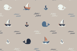 Poplin Sailing with whales