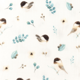 Snoozy fabrics Hydrofiel Bella birds