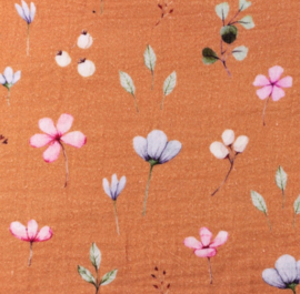 Snoozy fabrics Hydrofiel Bedrukt bloemen design C