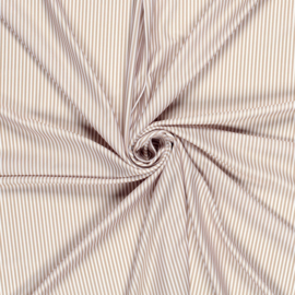 Swimwear Jersey digitaal bedrukt Strepen Beige