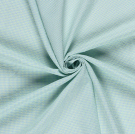 Katoen Poplin stof Seersucker Effen Lichtblauw