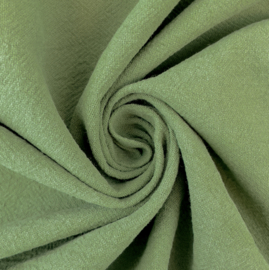 Sandwashed Crepe Uni 100% Cotton - forrest green