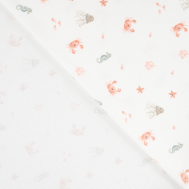 Qjutie rib jersey zeedieren