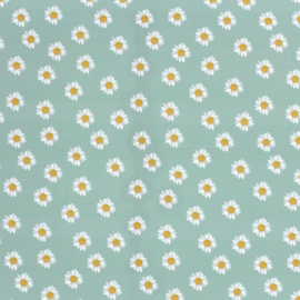 Swimwear Jersey digitaal bedrukt bedrukt Bloemen Mint