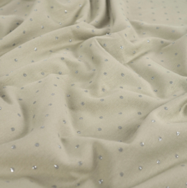 Qjutie French terry Glitter dots