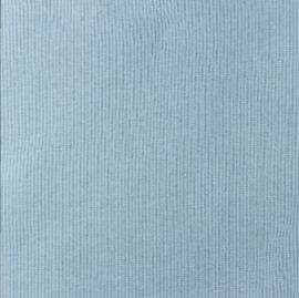 Snoozy fabrics Rib jersey babyblauw