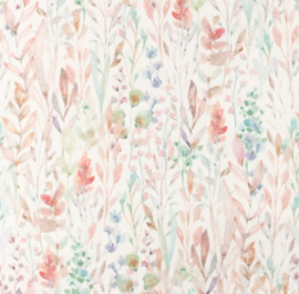 Snoozy fabrics Premium tricot Overal bloemen