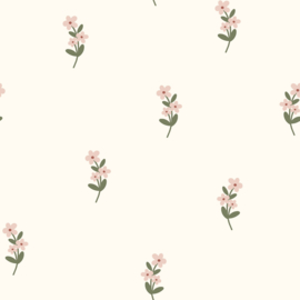 Ajour Bloemen Gebroken wit