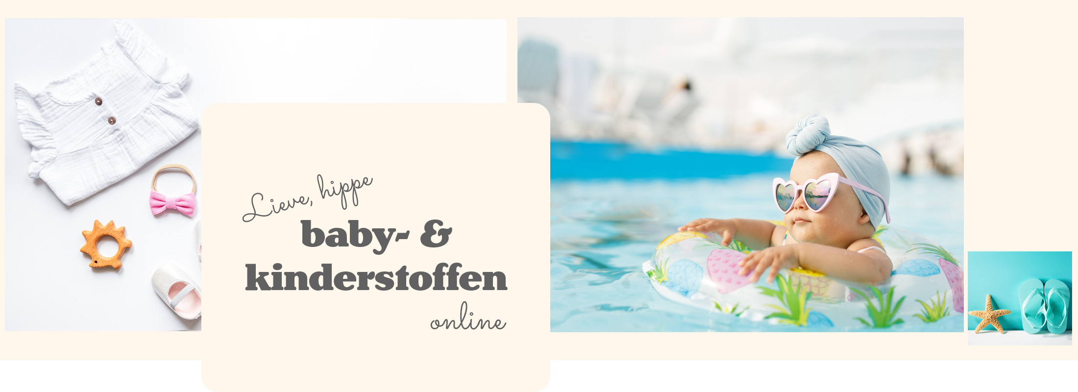 Hippe baby zomer stoffen online.