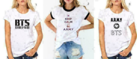 Witte BTS t shrit shirt topje tops kleding Kpop muziek Korea Witte BTS t shrit shirt topje tops kleding Kpop muziek Korea