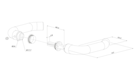 Locinox klinkstel – Zwart geanodiseerd aluminium