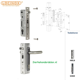 RVS INSTEEKSLOT H-METAL-WB doorn 35 mm