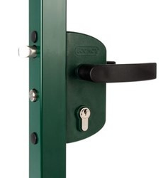 Tuinpoort Slot  Locinox  kleur groen6009  voor profiel 40 mm