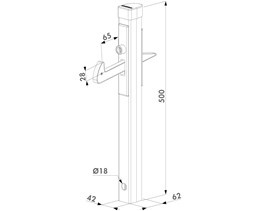 Poortvanger Under-Gate-Catcher Aluminium 40-60 kl ZIL