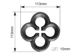 SIERSMEED ORNAMENT  112x112mm 1393_2 J
