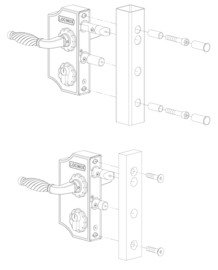 GROOT DECORATIEF SIERPOORT SLOT 60-80 mm RAL 9010-WIT