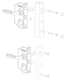 GROOT DECORATIEF SIERPOORT SLOT 60-80 mm RAL 9010-WIT