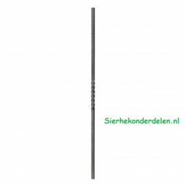 Sierspijl 12 mm / L=1000 mm met 1 tordering