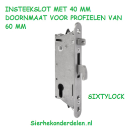 INSTEEKSLOT   DOORNMAAT 40 mm VOOR PROFIEL 60 MM