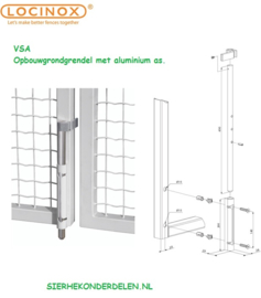 Poortpen aluminium vsa