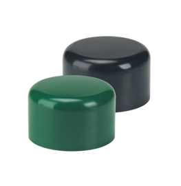 Paaldop voor ronde profielen rond 48 mm kleur groen