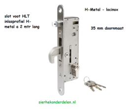 INSTEEKSLOT MET  DOORNMAAT  35 MM