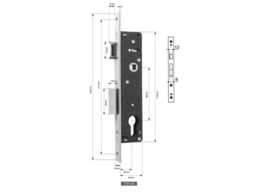 insteekslot  doorn 25 mm voor koker 40x40x3