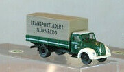 Brekina 4218 Magirus Pritsche Plane "Transportlader AG Nürnberg"