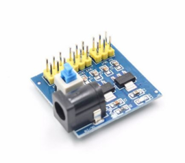 Voeding 6-12VDC in 3.3 + 5VDC uit