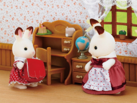 Sylvanian Familes 5016 Set Zus Chocoladekonijn (bureau)