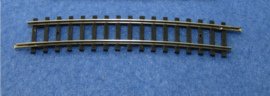 2407  gebogen rail R4 15° zwart