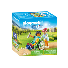 Playmobil 70193 City Life Patient in Rolstoel