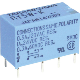 Takamisawa RY-12W-K printrelais 2x wissel 12V 1A