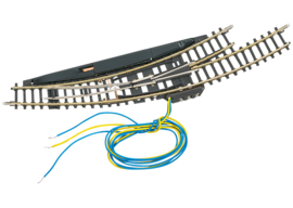 Marklin 08568  Elektromagnetisch meegebogen wissel links 195 mm