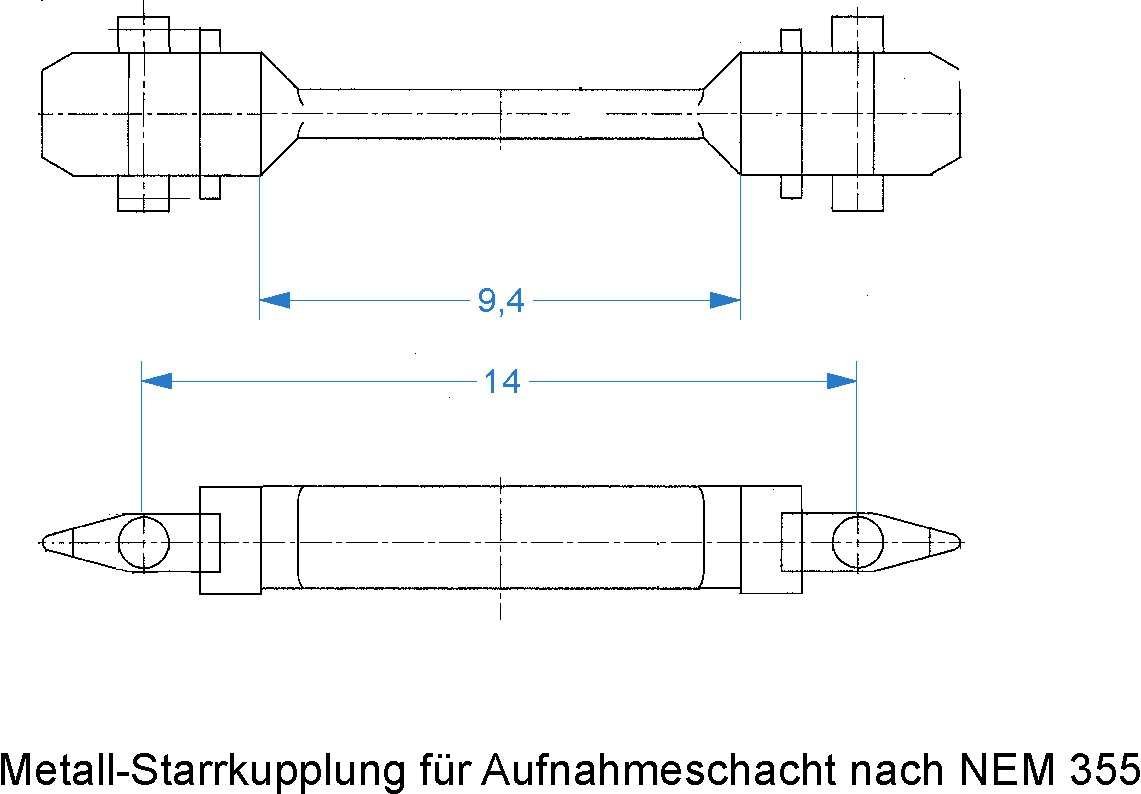 Fleischmann 00389005 Kuppelstange