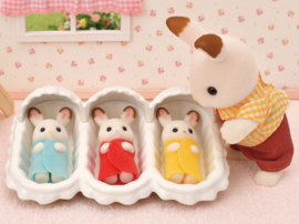 Sylvanian Familes 5532 Drieling chocoladekonijn verzorgingsset