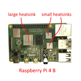 Koelblokjes Raspberry PI 3-delig (Heatsinks)