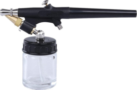 Airbrush pistool met 2x verfpot