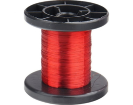 Koperlakdraad ø0,15mm Rood 100m