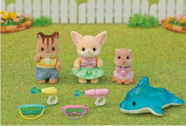 Sylvanian Families 5749 Trio peutervriendjes zwembad